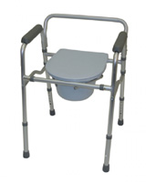 Folding Commode chair and toilet surround image