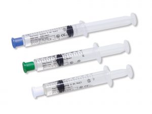 Sterisets Saline Syringe with Coloured Tops