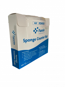 Fannin Sponge Counter Bags Packaging to the side