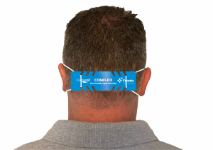 Blue Mask Extender on Head