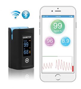 Amsino Bluetooth Digital Fingertip Pulse Oximeter image cover