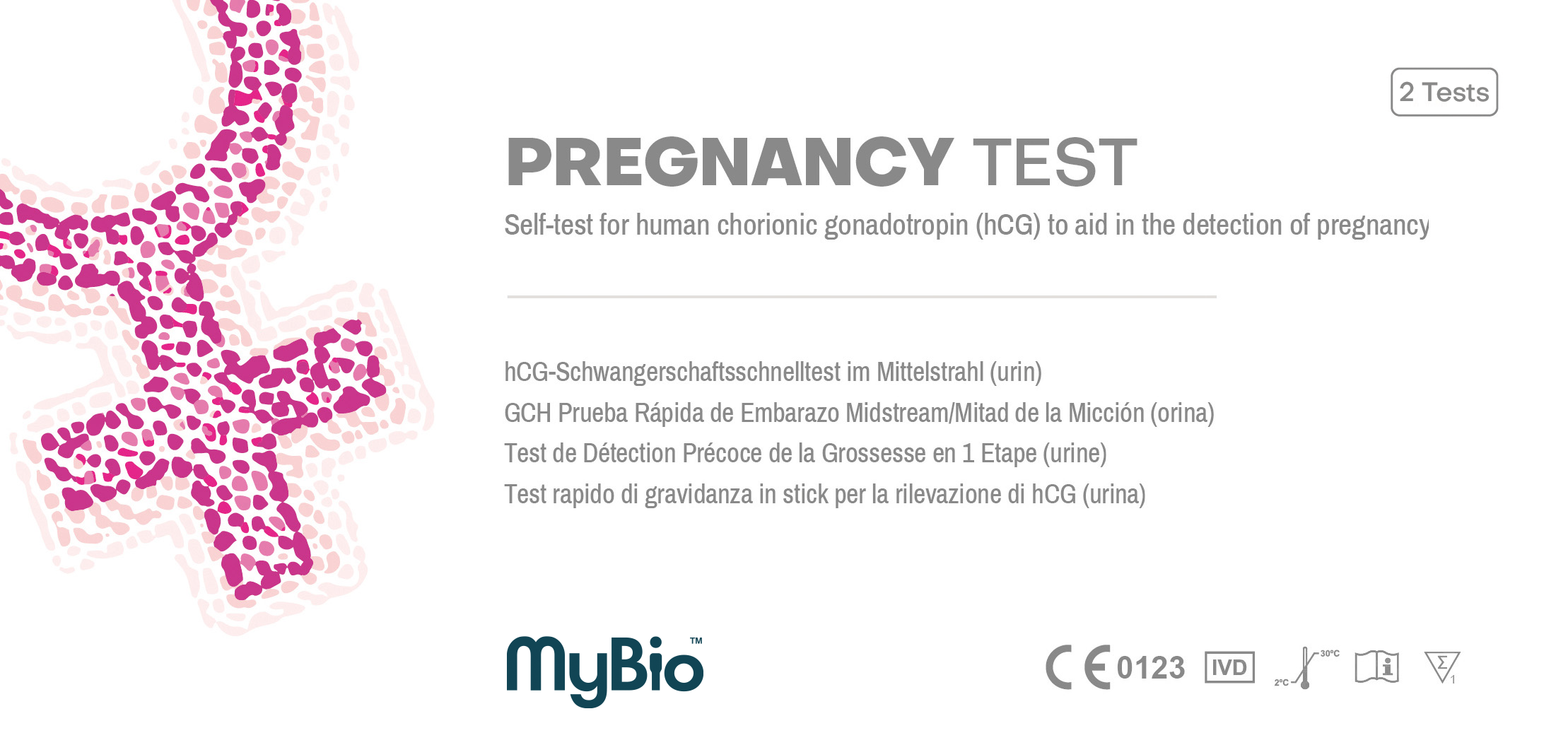 MyBio Pregnancy At Home Self Test (2 tests) image cover