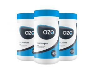 Azo™ 70% IPA Disinfectant Wipes image cover