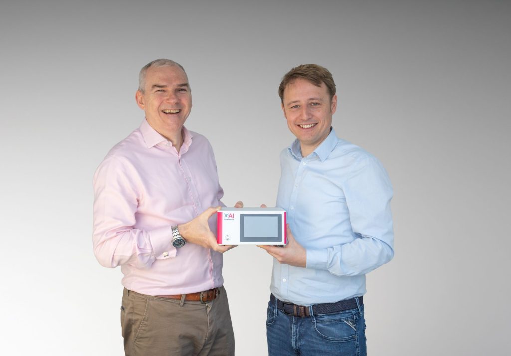 mAI Companion Launch - Chris Soanes, Managing Director, Fannin UK (L) and Dr. Markus Schönberger, President, iGlobe Scientific (R)